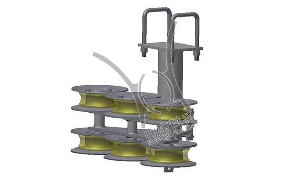 單向水平轉(zhuǎn)彎部件